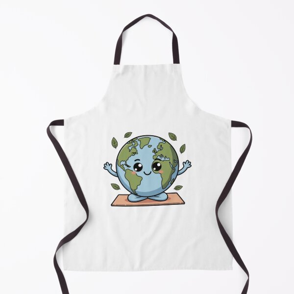 Item preview, Peaceful Earth Day Yoga Planet Cute World Wellness Illustration designed and sold by AbanoubStore.