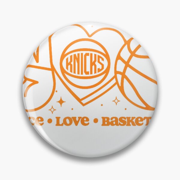 Item preview, NBA New York Knicks Peace Love Basketball T-Shirt designed and sold by SubStudio97.