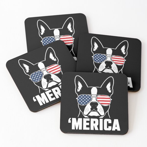 Item preview, Merica Boston Terrier designed and sold by Schroedingerska.