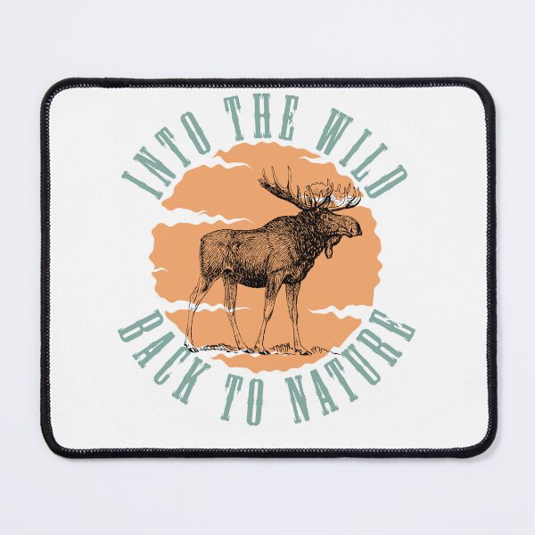 Item preview, Into The Wild Back To Nature Vintage Moose Outdoor Design designed and sold by EichStore.