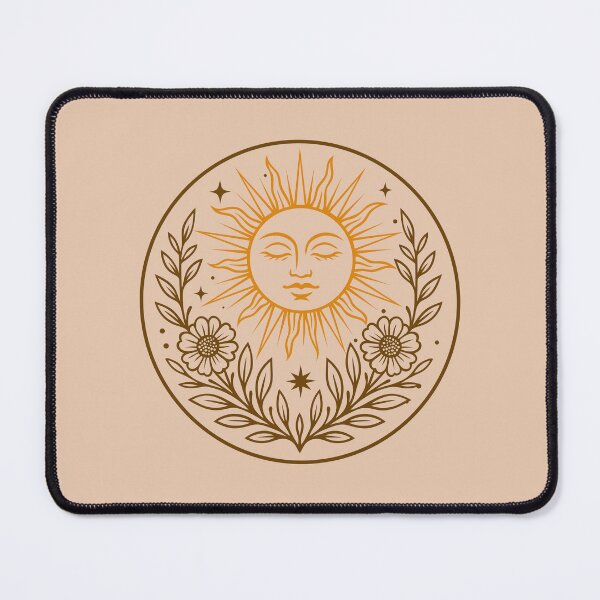 Item preview, Midsummer Sun Floral Boho Celestial Art designed and sold by Christine Krahl.