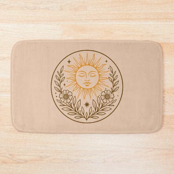 Item preview, Midsummer Sun Floral Boho Celestial Art designed and sold by Christine Krahl.