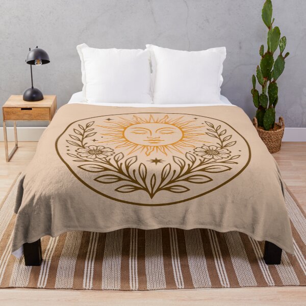 Item preview, Midsummer Sun Floral Boho Celestial Art designed and sold by Christine Krahl.