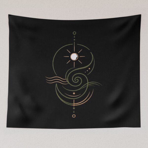 Item preview, Organic Flow Frequency – Breathwork & Wellness Minimal Art designed and sold by InnerwayStudio.