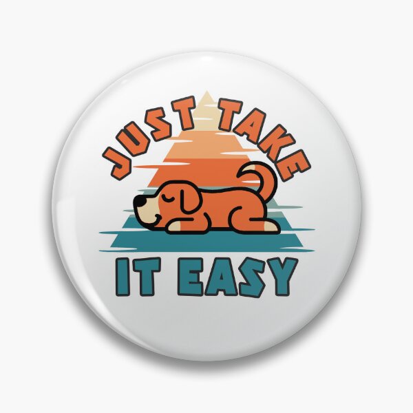 Item preview, Just Take It Easy Cute Sleeping Dog Retro Vintage Design designed and sold by EichStore.
