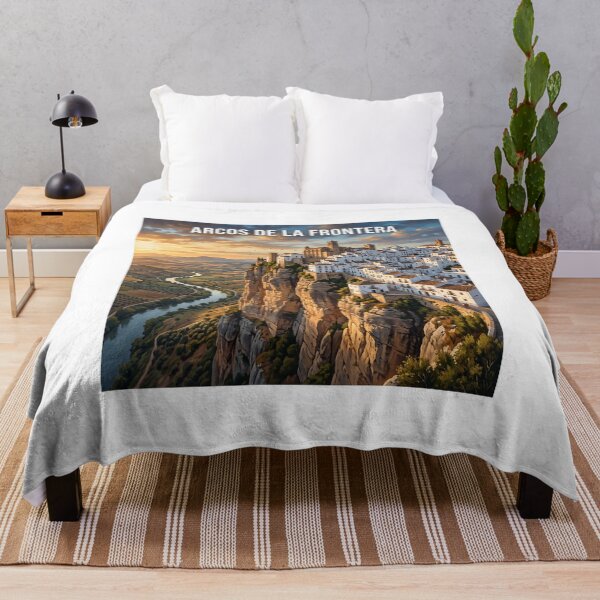 Item preview, Arcos de la Frontera Spain Poster - Dramatic Cliffside Village Art designed and sold by ryanguas.