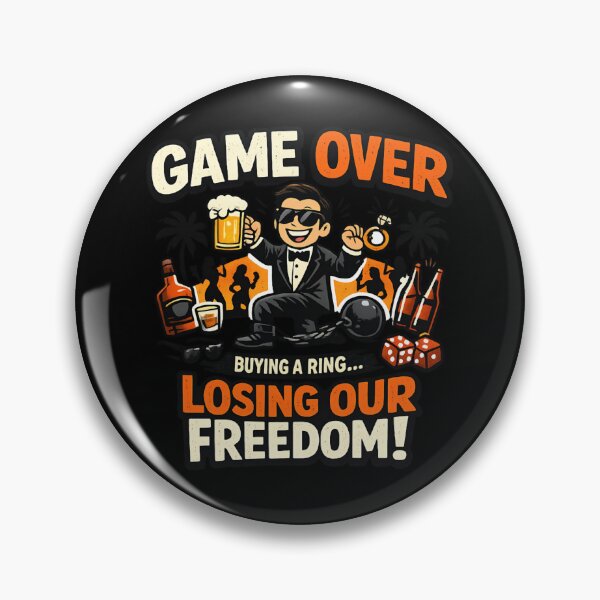 Item preview, Game Over - Bachelor Party humor designed and sold by SidTastic .