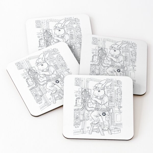 Item preview, Vintage Rabbit Electrician Animal Lover designed and sold by DoodleTortle.