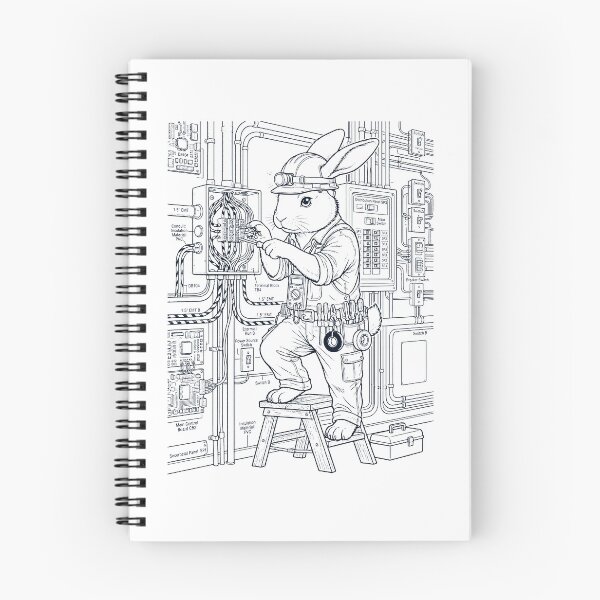 Item preview, Vintage Rabbit Electrician Animal Lover designed and sold by DoodleTortle.