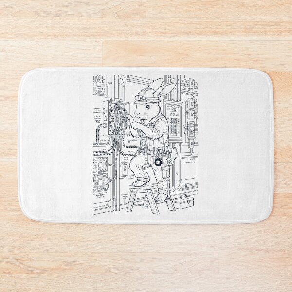 Item preview, Vintage Rabbit Electrician Animal Lover designed and sold by DoodleTortle.