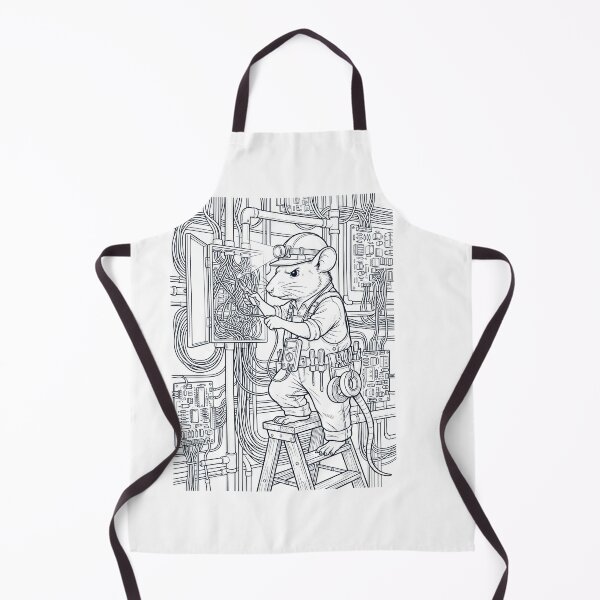 Item preview, Vintage Rat Electrician Animal Lover designed and sold by DoodleTortle.