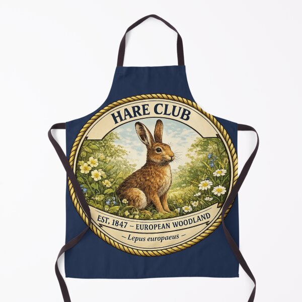 Item preview, Hare Club Vintage Badge European Woodland Art designed and sold by CalmCapy Co.