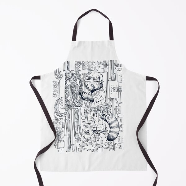Item preview, Vintage Red Panda Electrician Animal Lover designed and sold by DoodleTortle.