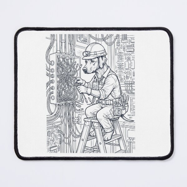 Item preview, Vintage Rhodesian Ridgeback Electrician Dog Dad Mom Lover designed and sold by DoodleTortle.
