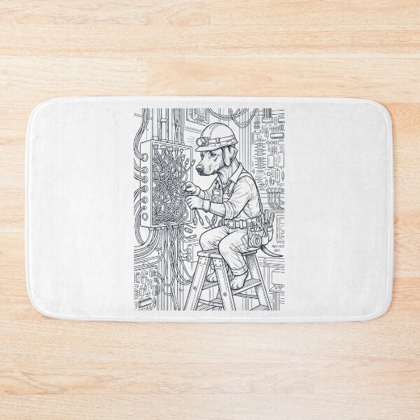 Item preview, Vintage Rhodesian Ridgeback Electrician Dog Dad Mom Lover designed and sold by DoodleTortle.