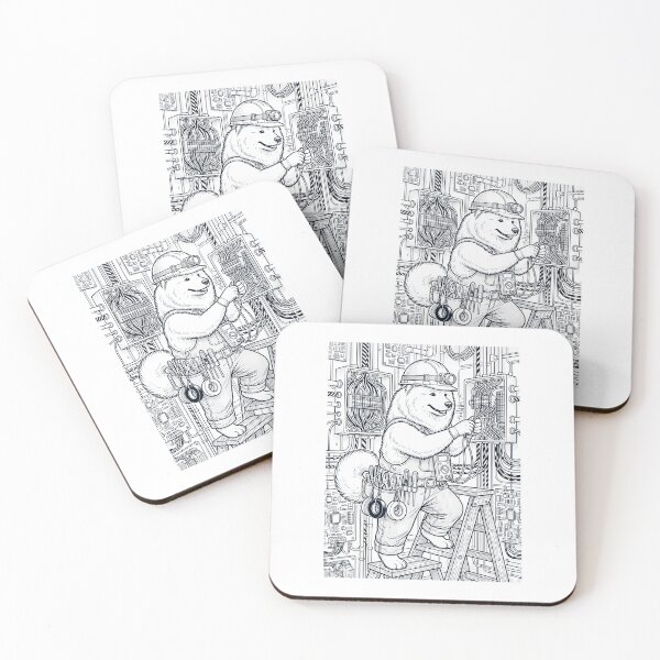 Item preview, Vintage Samoyed Electrician Dog Dad Mom Lover designed and sold by DoodleTortle.