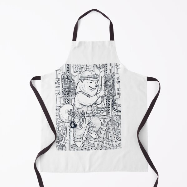 Item preview, Vintage Samoyed Electrician Dog Dad Mom Lover designed and sold by DoodleTortle.