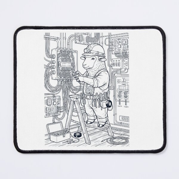 Item preview, Vintage Sheep Electrician Animal Lover designed and sold by DoodleTortle.