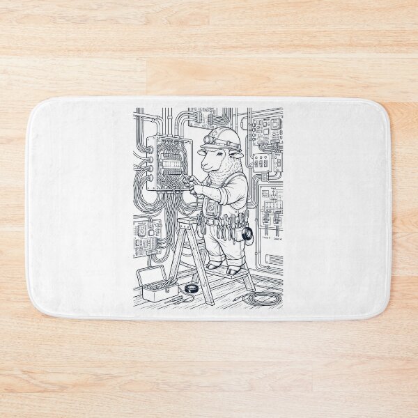 Item preview, Vintage Sheep Electrician Animal Lover designed and sold by DoodleTortle.