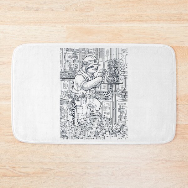 Item preview, Vintage Sloth Electrician Animal Lover designed and sold by DoodleTortle.