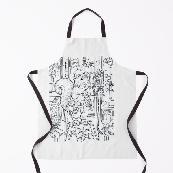 Item preview, Vintage Squirrel Electrician Animal Lover designed and sold by DoodleTortle.
