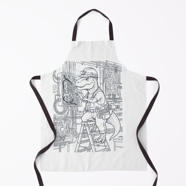 Item preview, Vintage T Rex Dinosaur Electrician Animal Lover designed and sold by DoodleTortle.