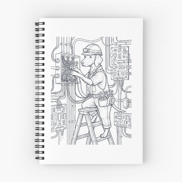 Item preview, Vintage Vizsla Electrician Dog Dad Mom Lover designed and sold by DoodleTortle.