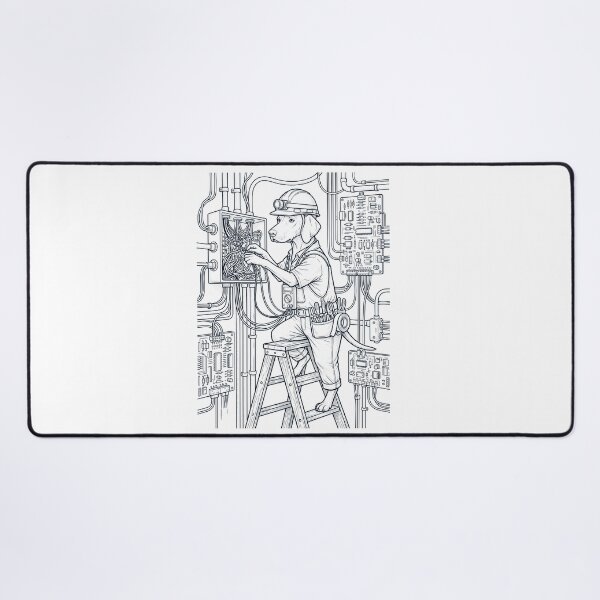 Item preview, Vintage Vizsla Electrician Dog Dad Mom Lover designed and sold by DoodleTortle.