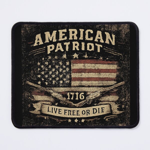 Item preview, American Patriot 1776 Live Free Or Die Vintage US Flag designed and sold by NeO² Studio.