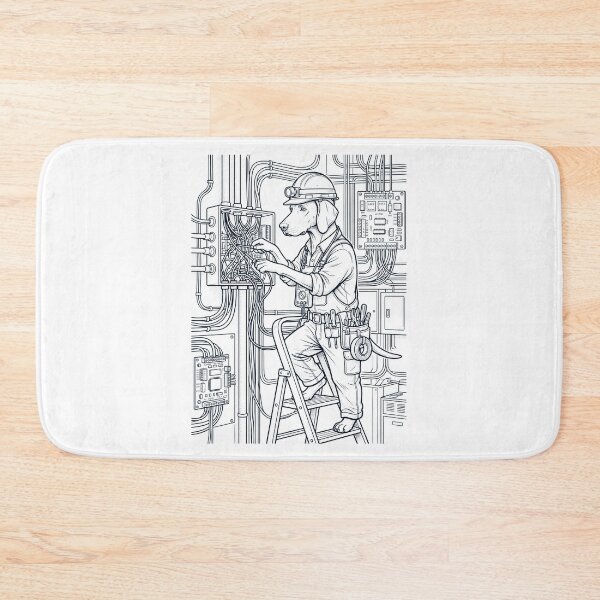 Item preview, Vintage Weimaraner Electrician Dog Dad Mom Lover designed and sold by DoodleTortle.