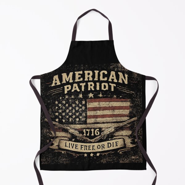 Item preview, American Patriot 1776 Live Free Or Die Vintage US Flag designed and sold by NeO² Studio.