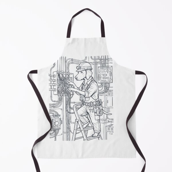 Item preview, Vintage Weimaraner Electrician Dog Dad Mom Lover designed and sold by DoodleTortle.