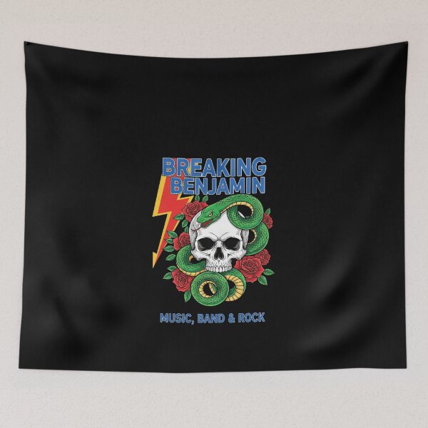 Item preview, Breaking Benjamin Snake Skull Roses #9738 designed and sold by trusty-ben-art.
