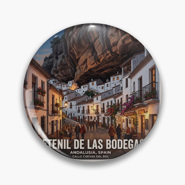 Item preview, Setenil de las Bodegas Spain Poster - Unique Rock Architecture Art designed and sold by ryanguas.