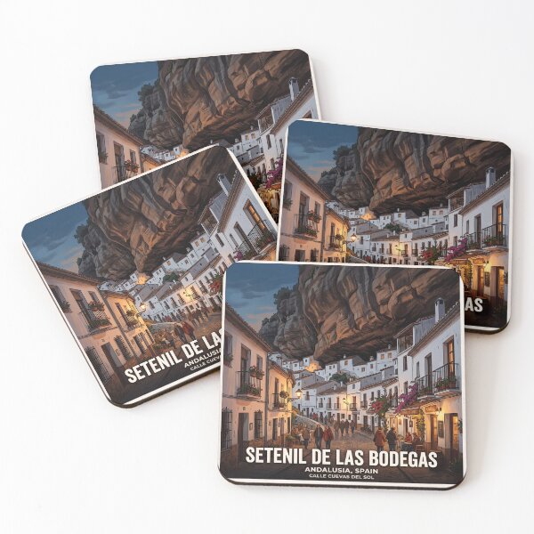 Item preview, Setenil de las Bodegas Spain Poster - Unique Rock Architecture Art designed and sold by ryanguas.