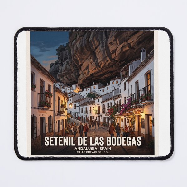 Item preview, Setenil de las Bodegas Spain Poster - Unique Rock Architecture Art designed and sold by ryanguas.