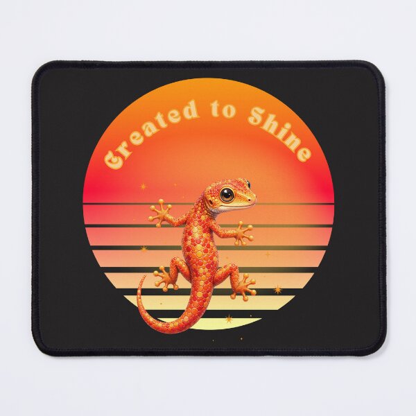 Item preview, Created to Shine Retro Gecko Shirt | Cute Tropical Lizard Sunset Design designed and sold by Ashes to Artistry.
