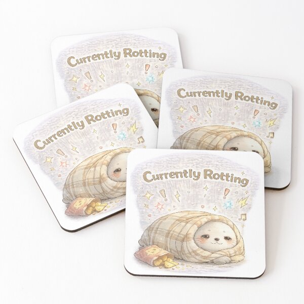 Item preview, Cozy Seal – Currently Rotting | Burrito Blanket Seal Mood designed and sold by Clothes With Smiling Animals Walt Gral.