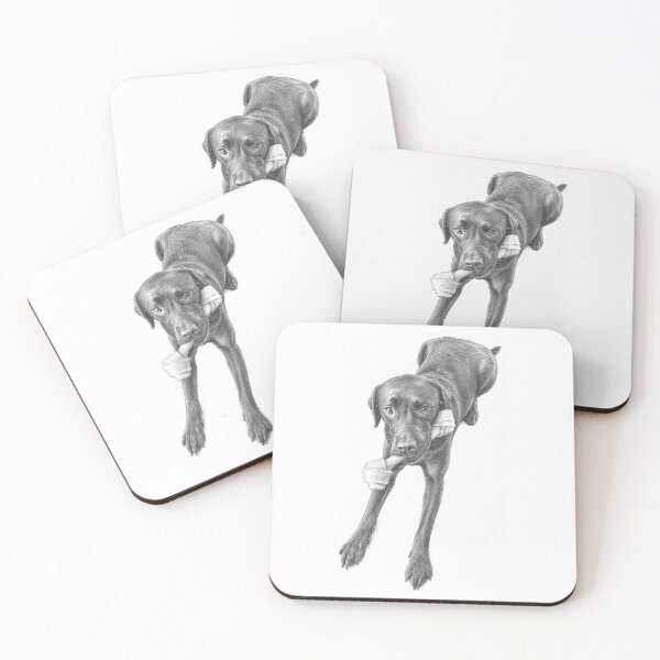 Item preview, Chocolate Labrador with bone designed and sold by MollySaphy.