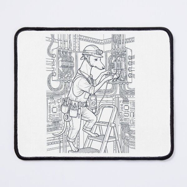 Item preview, Vintage Whippet Electrician Dog Dad Mom Lover designed and sold by DoodleTortle.