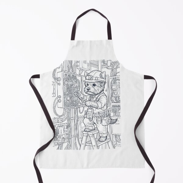 Item preview, Vintage Yorkshire Terrier Electrician Dog Dad Mom Lover designed and sold by DoodleTortle.