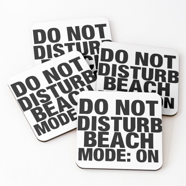 Item preview, Funny Beach Sticker — Do Not Disturb Beach Mode On Summer Vacation Humor Relatable Gen Z Holiday Laptop Decal designed and sold by AMBAYK.