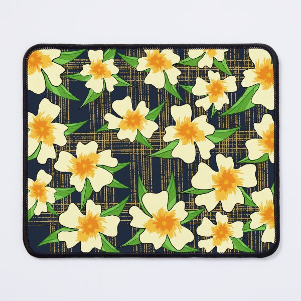 Item preview, Midnight Plumeria Garden Seamless Pattern designed and sold by Mosskuro.