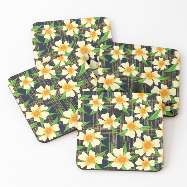 Item preview, Midnight Plumeria Garden Seamless Pattern designed and sold by Mosskuro.