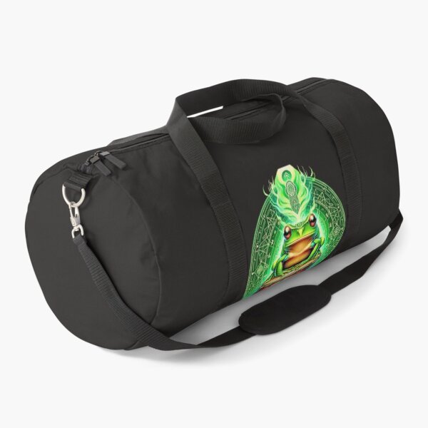 Item preview, Shamanic Frog on Tribal Drum - Mystical Green Ritual Art designed and sold by PrimalBeastLab.