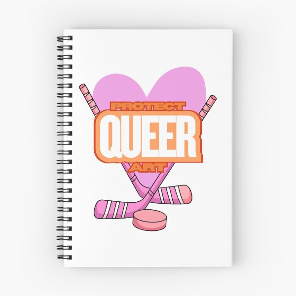 Item preview, Protect Queer Art - Hockey Romance Lesbian Pride Month Sticker designed and sold by MorganMcG.
