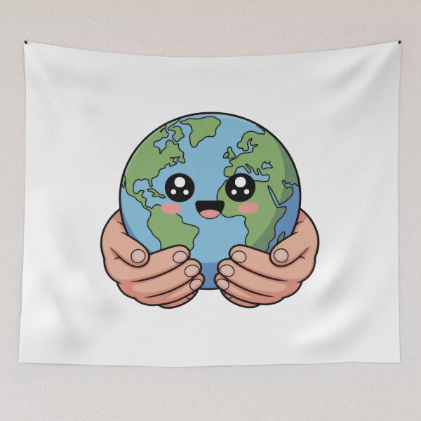Item preview, Together For Our Planet Cute Earth Unity Cartoon designed and sold by AbanoubStore.
