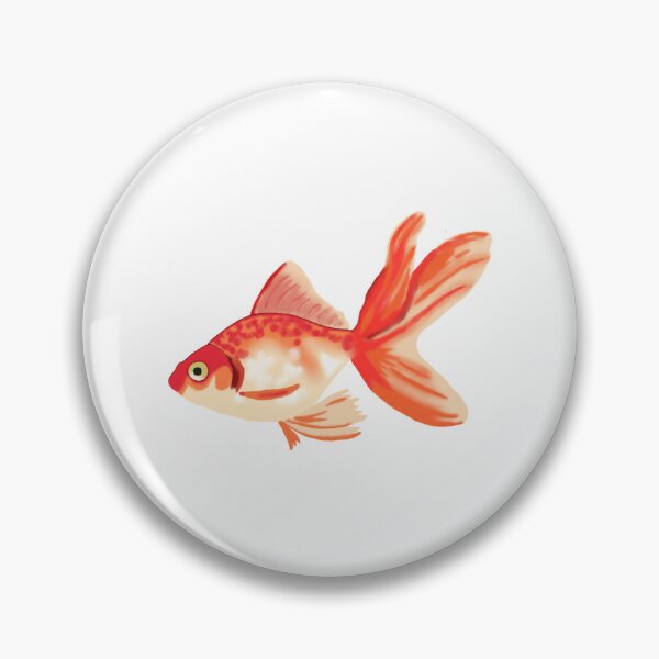 Item preview, Elegant Golden Orange Goldfish Watercolor Art designed and sold by ALYGADesign.