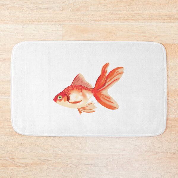 Item preview, Elegant Golden Orange Goldfish Watercolor Art designed and sold by ALYGADesign.
