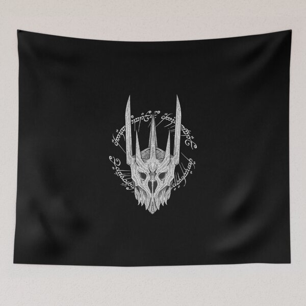 Item preview, Sauron Helmet Lord of The Rings Line Art designed and sold by Moonpaw-Whimsy.